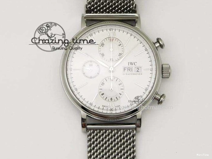 MIROTIME 0416 Mark XVIII IW327010 SS M+F 1:1 Best Edition Blue Dial on Brown Leather Strap A Resilient 7051